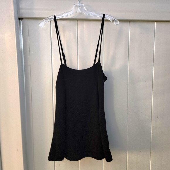 Women's Suspender Skirt Basic High Waist Versatile Flared Skater S-BLACK - Picture 2 of 4